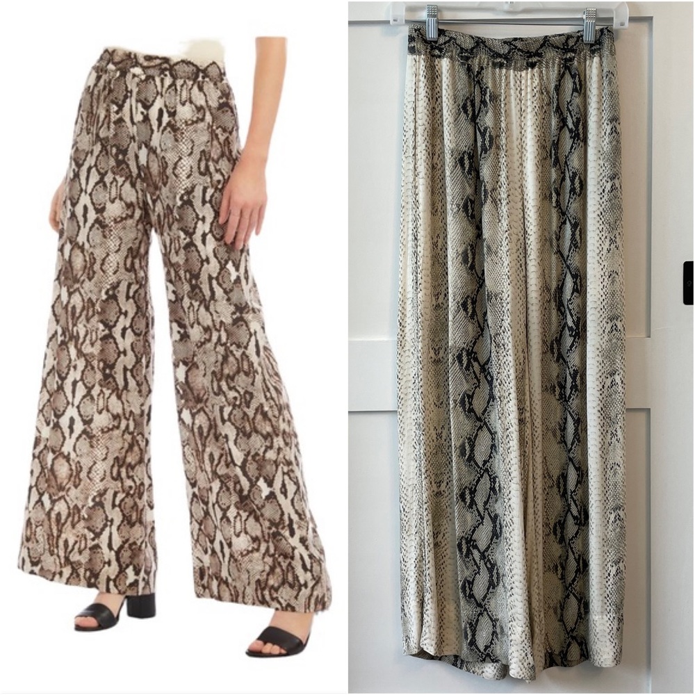 Snake Print - Lightweight Wide Leg